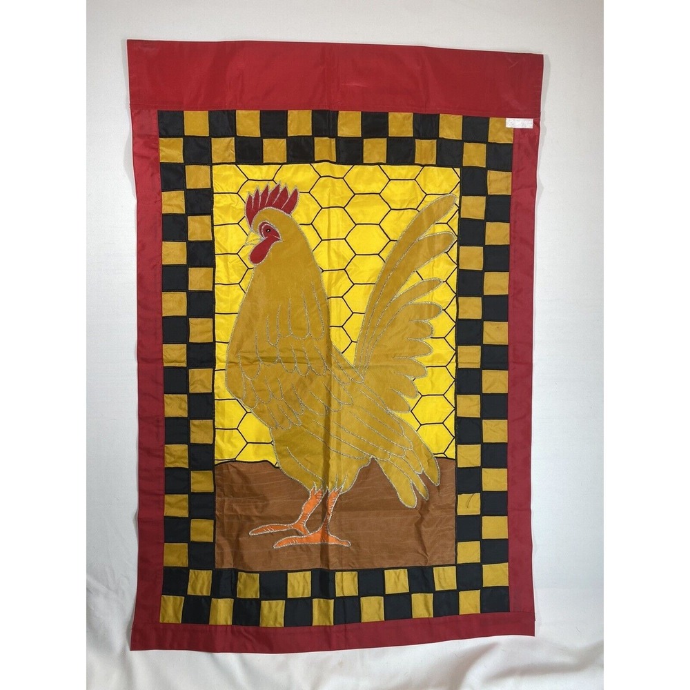 Rooster Garden Maryland State Colors Flag 32x47 Indoor Outdoor